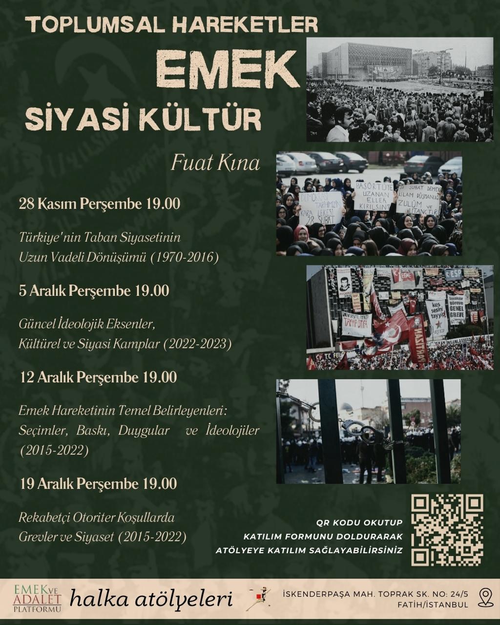 Atölye: Toplumsal Hareketler, Emek, Siyasi Kültür